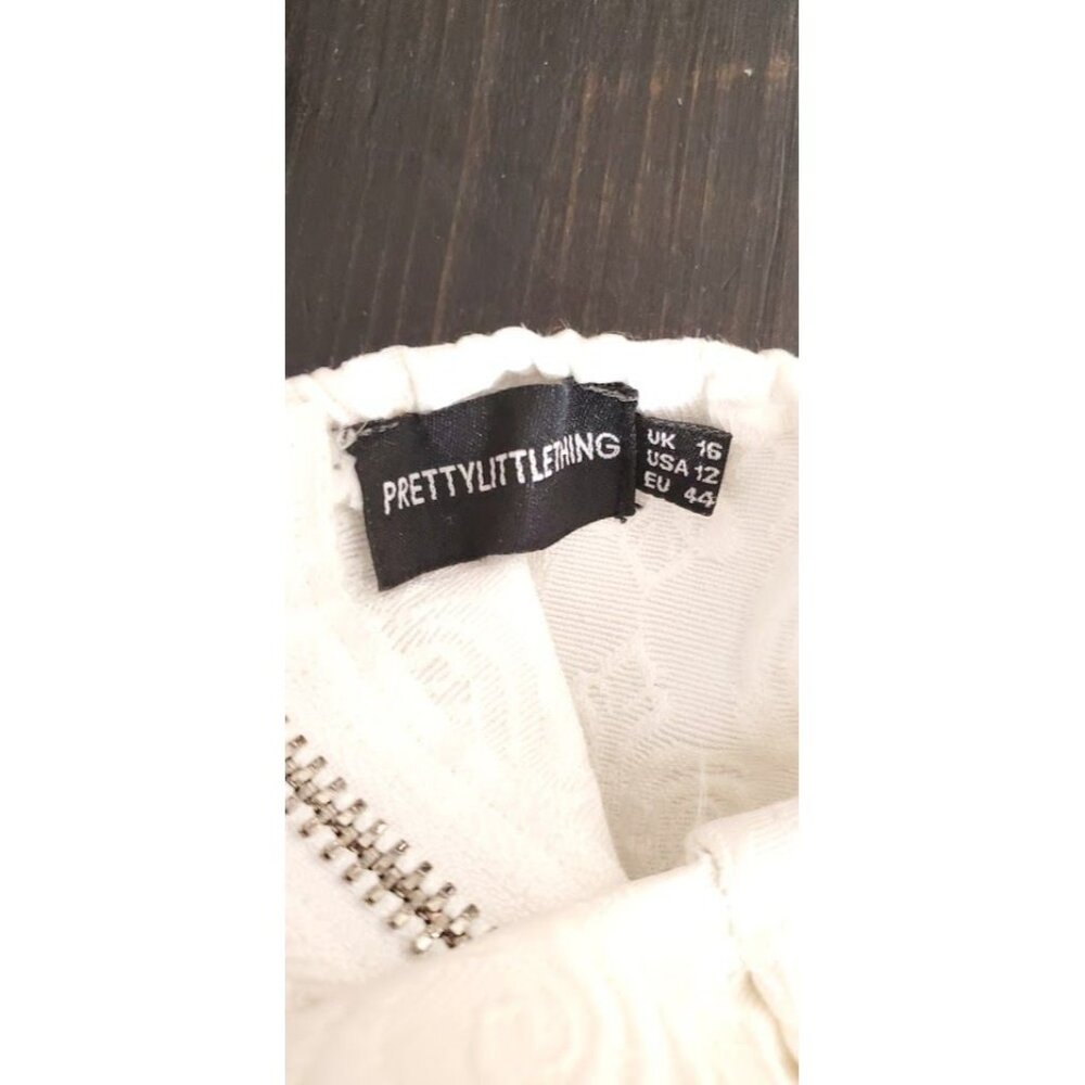 PrettyLittleThing Ivory Strapless Ruffle Dress - Picture 7 of 7